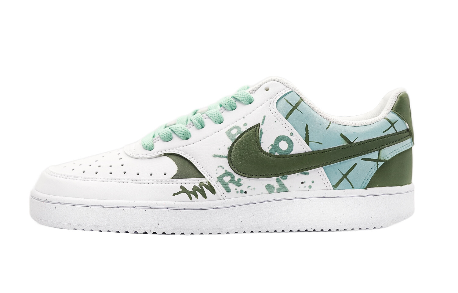 

Мужские кроссовки для скейтбординга Nike Court Vision 1, Black/White/Green