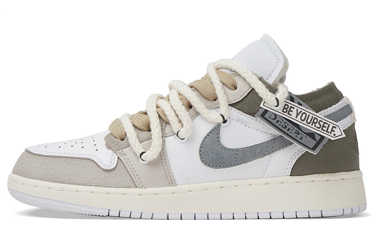 

Jordan Air Jordan 1 винтажные баскетбольные кроссовки женские, Gray Six/Magic Beige/Cream White