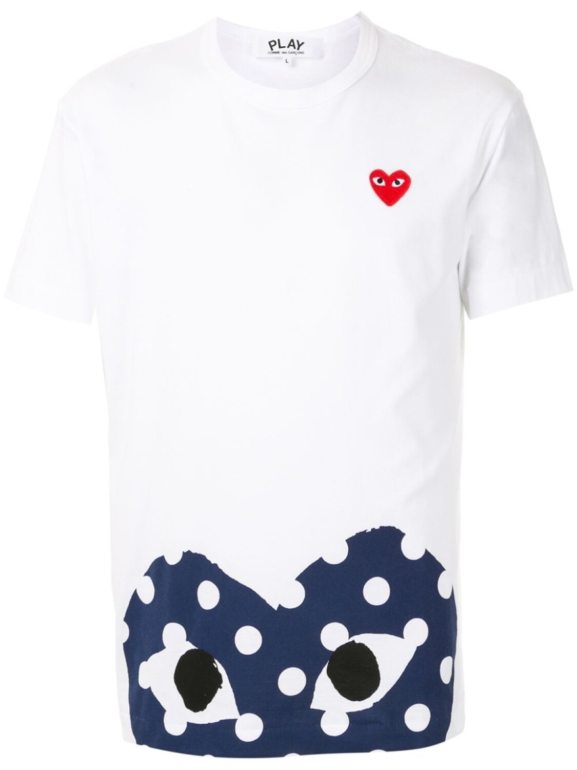 

Футболка с логотипом Comme Des Garçons Play, белый