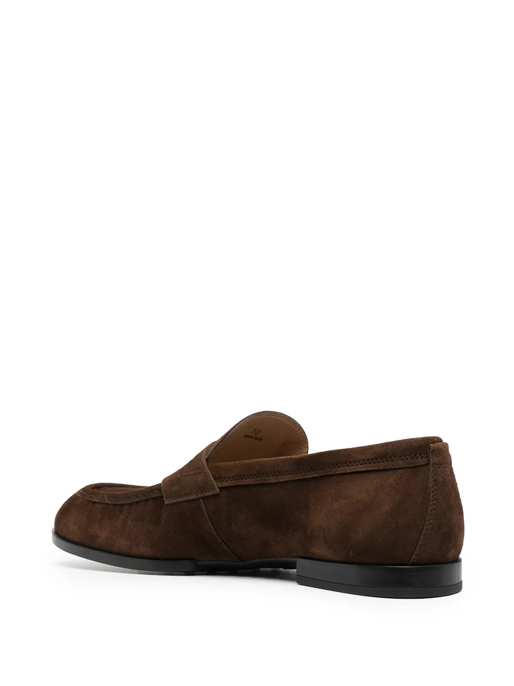 Лоферы на низком каблуке TOD'S, коричневый — фото 3