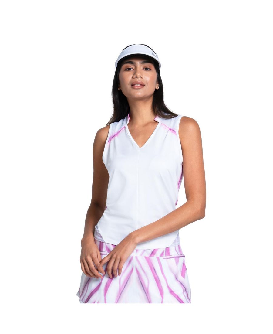 

Женская поло-рубашка без рукавов Mystic Blaze для гольфа Lucky In Love, White