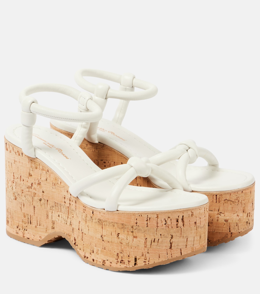 Сандалии из кожи Alma Gianvito Rossi, белый