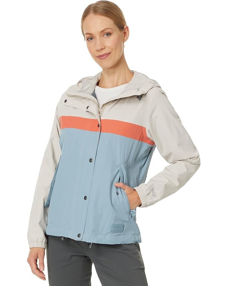 

Куртка L.L.Bean Mountain Classic Rain Jacket, цвет Gray Birch/Cadet Blue