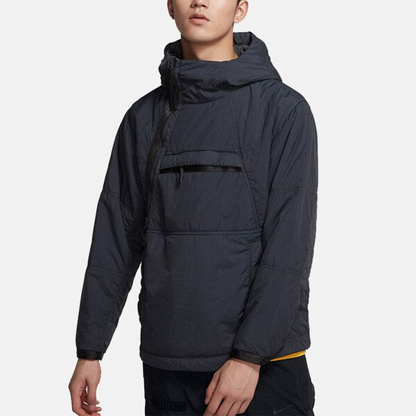 Куртка sportswear tech pack solid color stay warm hooded sports padded jacket black Nike, черный — фото 2
