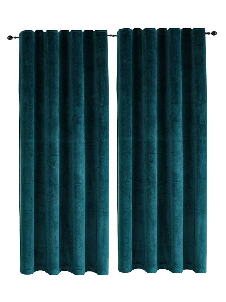 

Комплект штор из 2-х рюшных лент бензин блэкаут 300х245 см бархатная мягкая непрозрачная штора Haus und Deko