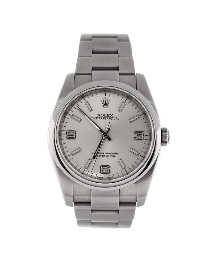 

Часы Oyster Perpetual Automatic из нержавеющей стали 36 мм Pre-Owned Rolex, серебряный