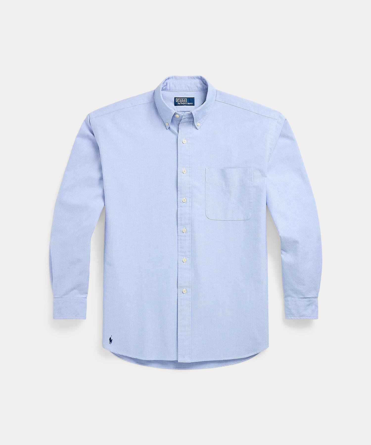 Большая рубашка из органического хлопка Polo Ralph Lauren, 400 Blue