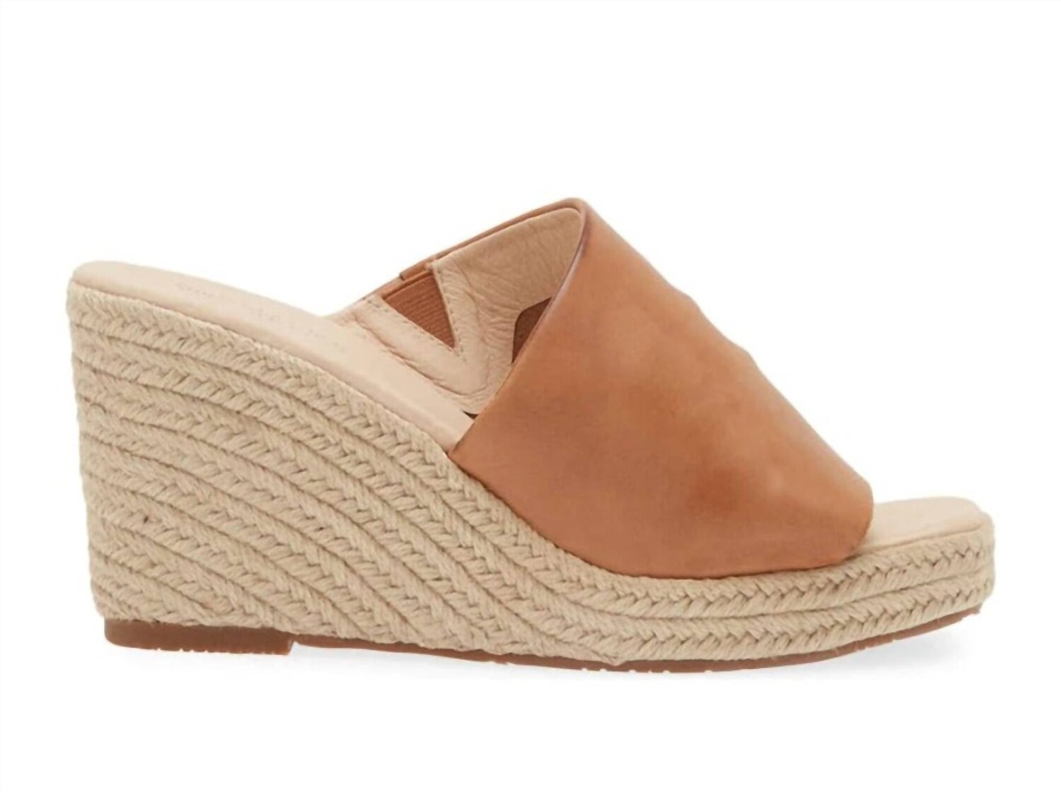 

Женские сандалии Ian Espadrille на танкетке из кожи цвета цвета виски CHOCOLAT BLU