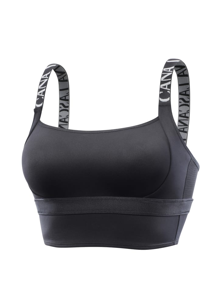 

Спортивный бюстгальтер LASCANA ACTIVE, черный