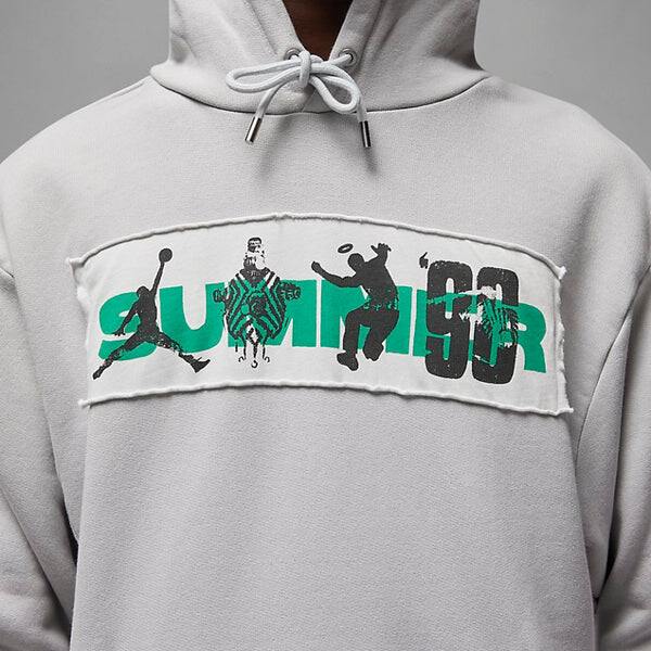 Толстовка Air Jordan x UNION x Bephies Beauty Supply Fleece Hoodie 'Grey Fog', серый — фото 3