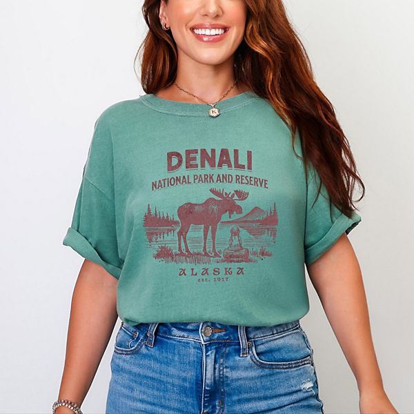 

Футболка Denali national park and reserve alaska est 1917 garment dyed Simply Sage Market, Light Green, Зеленый, Футболка Denali national park and reserve alaska est 1917 garment dyed Simply Sage Market, Light Green
