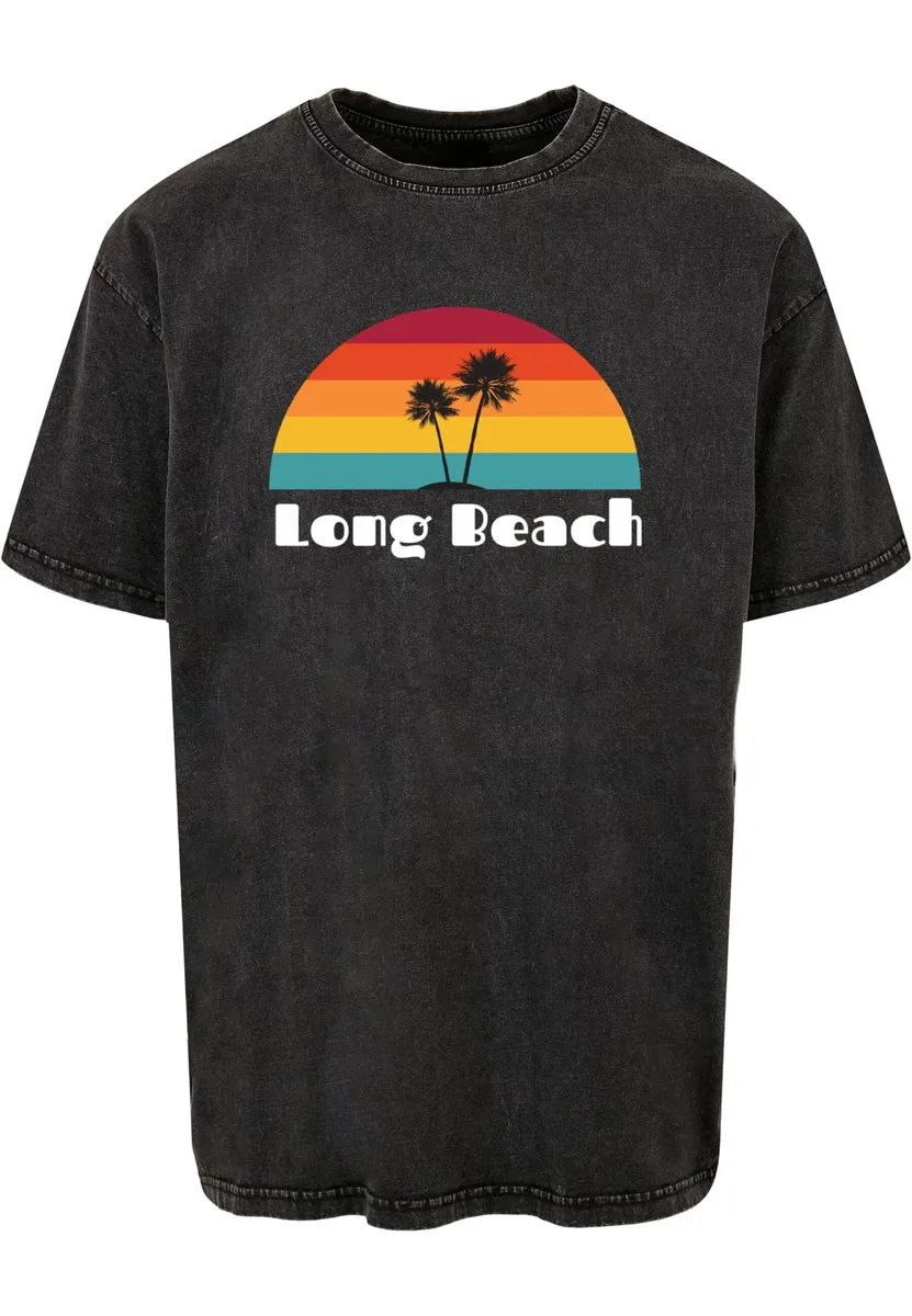 

Футболка Merchcode "Мужская футболка Long Beach X Acid Washed Heavy Oversize " Merchcode", черный