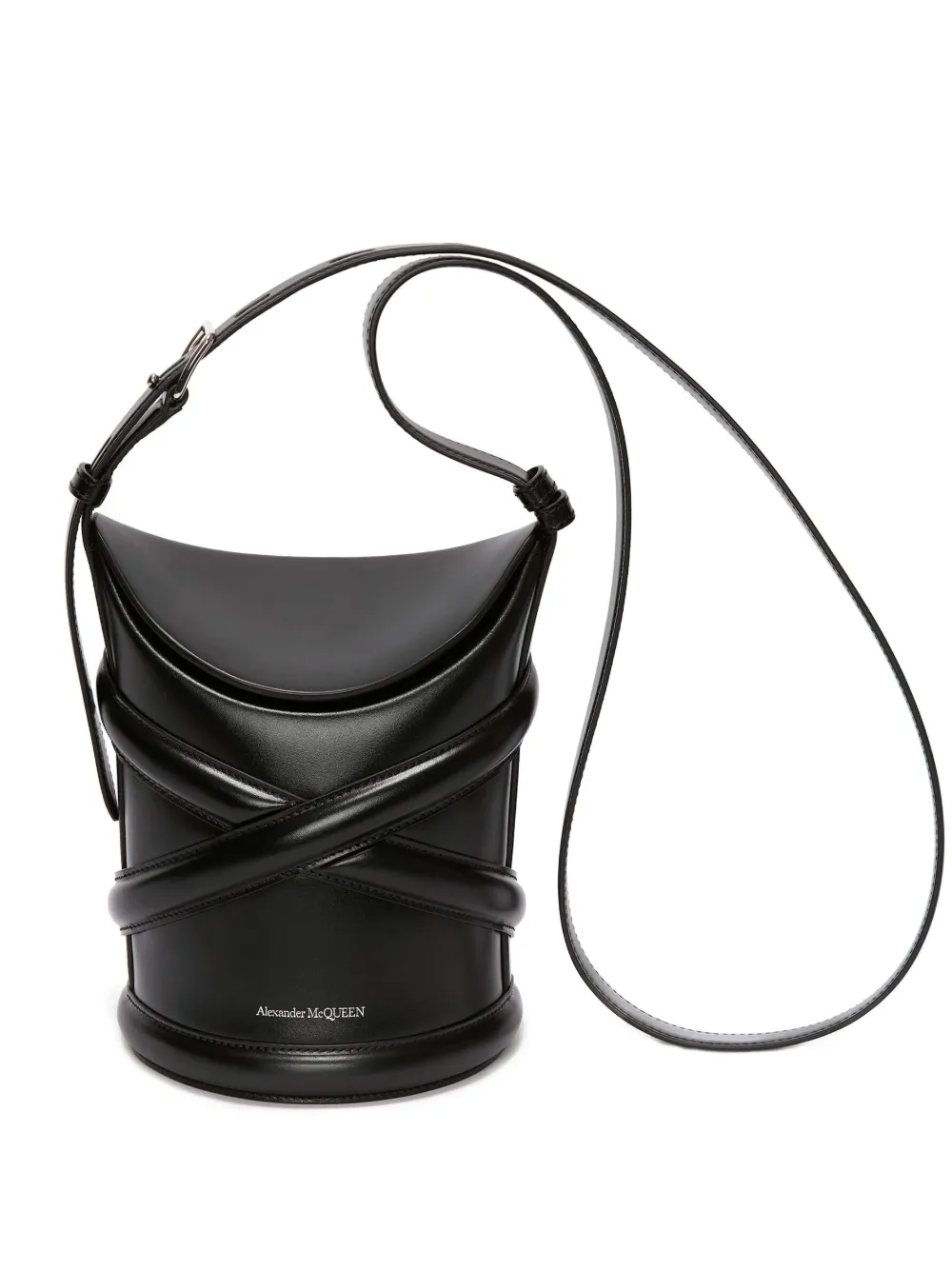 

Сумка-ведро The Curve Alexander McQueen, черный