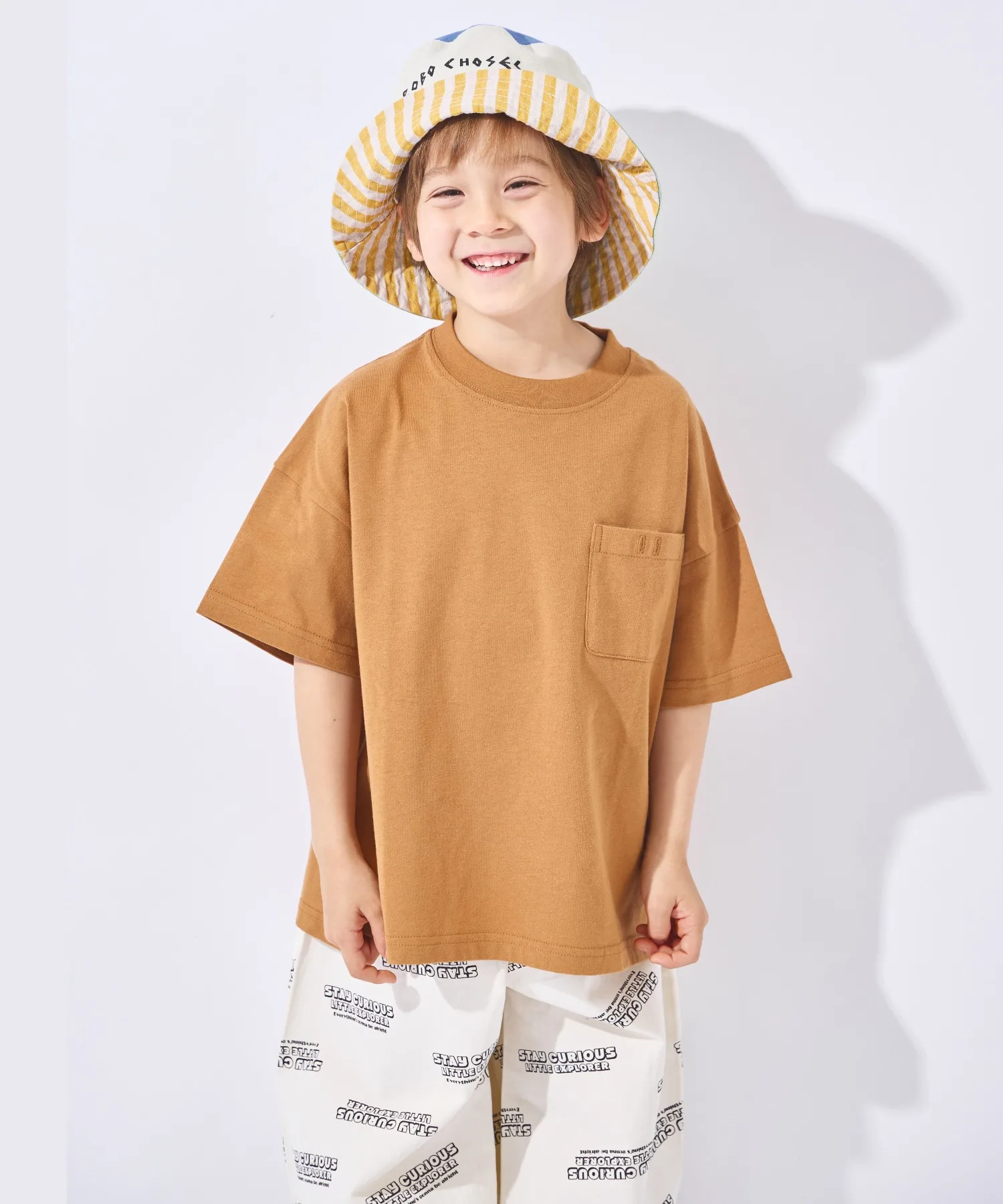 Детская футболка с коротким рукавом из 100% хлопка ever closet Sutanen коричневая