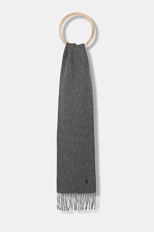 

Шерстяной шарф Trussardi, серый
