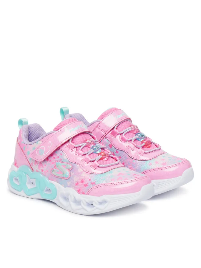 Skechers Кроссовки Infinite Heart Lights 303261L/PKMT розовые — фото 2