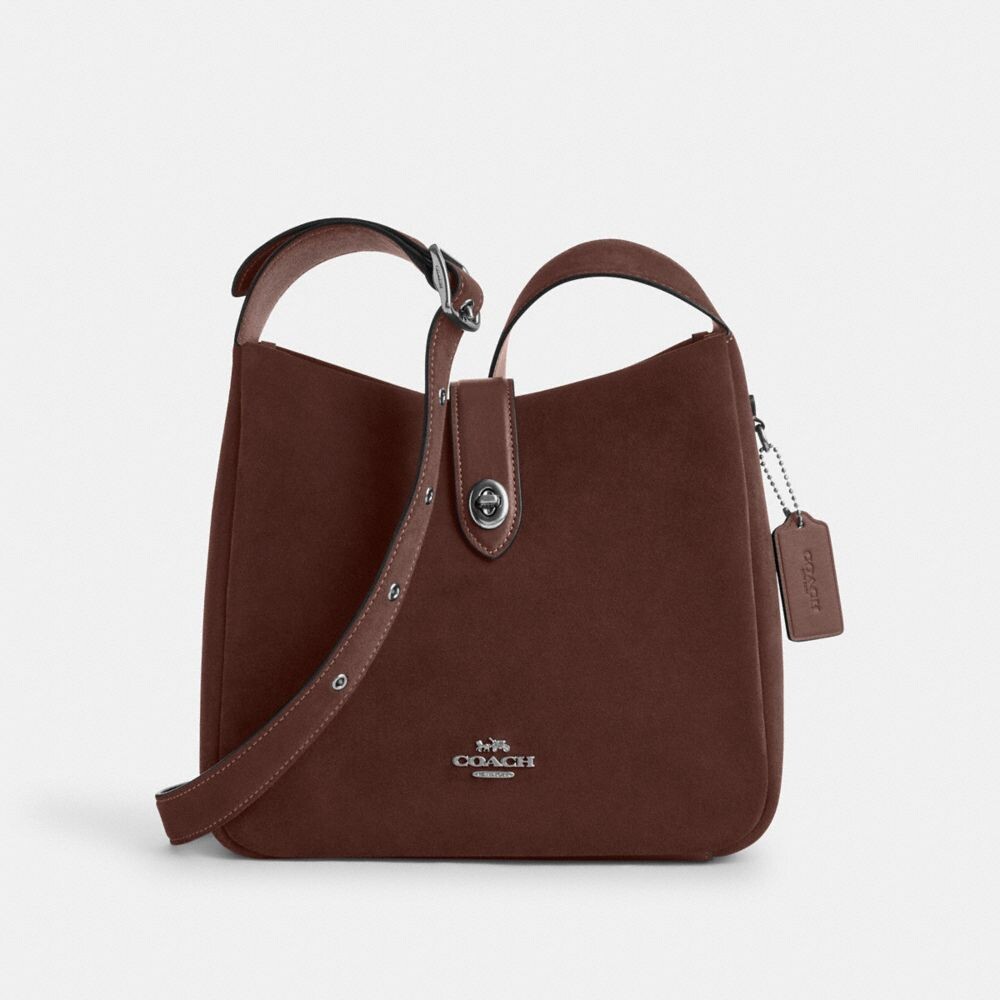 

Сумка-трансформер Hadley Crossbody COACH, цвет silver/espresso