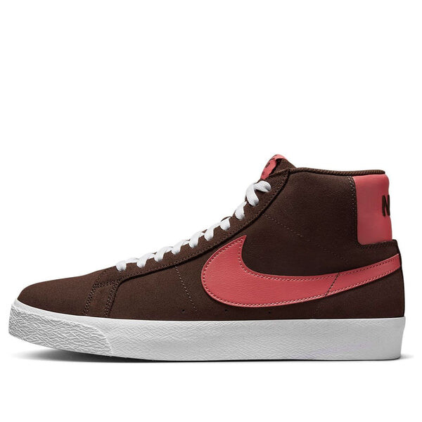 

Кроссовки zoom blazer mid sb 'brown adobe' Nike, коричневый