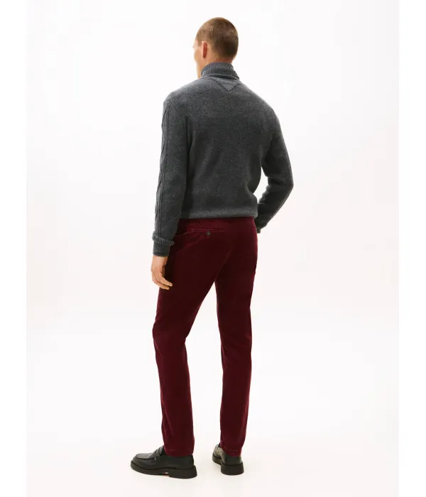 Вельветовые брюки-чинос Denton Straight fit Tommy Hilfiger, красный — фото 3