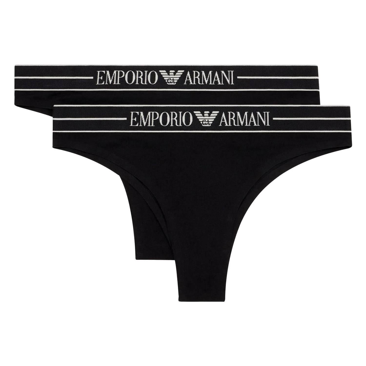 Слипы бразилиано 2 шт, Emporio Armani, черный