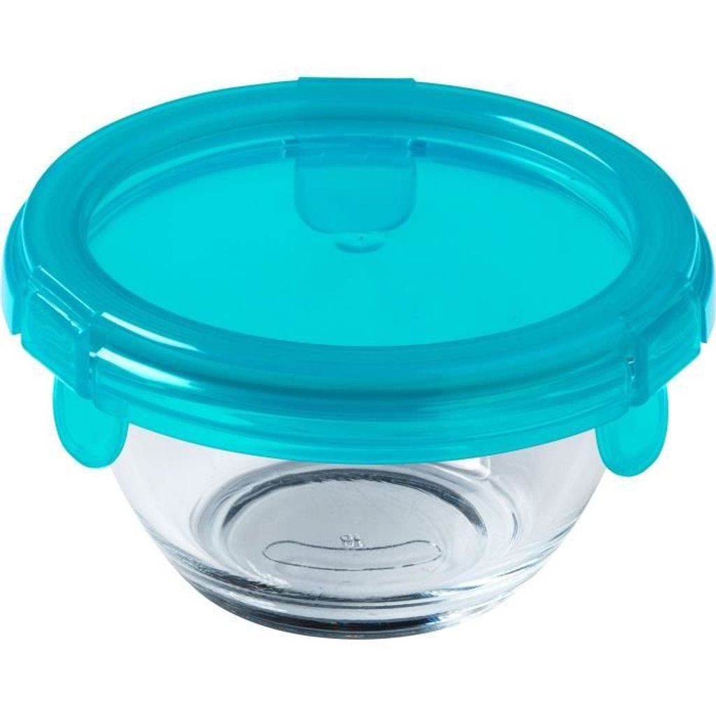 

PYREX - BABY PLUS - Миска круглая стеклянная с синей крышкой 11 см