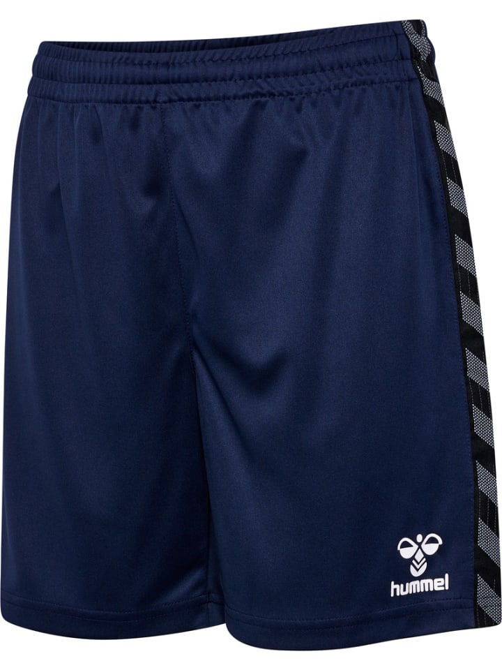 

Детские шорты "Hmlauthentic Pl Shorts Kids" синего цвета Hummel
