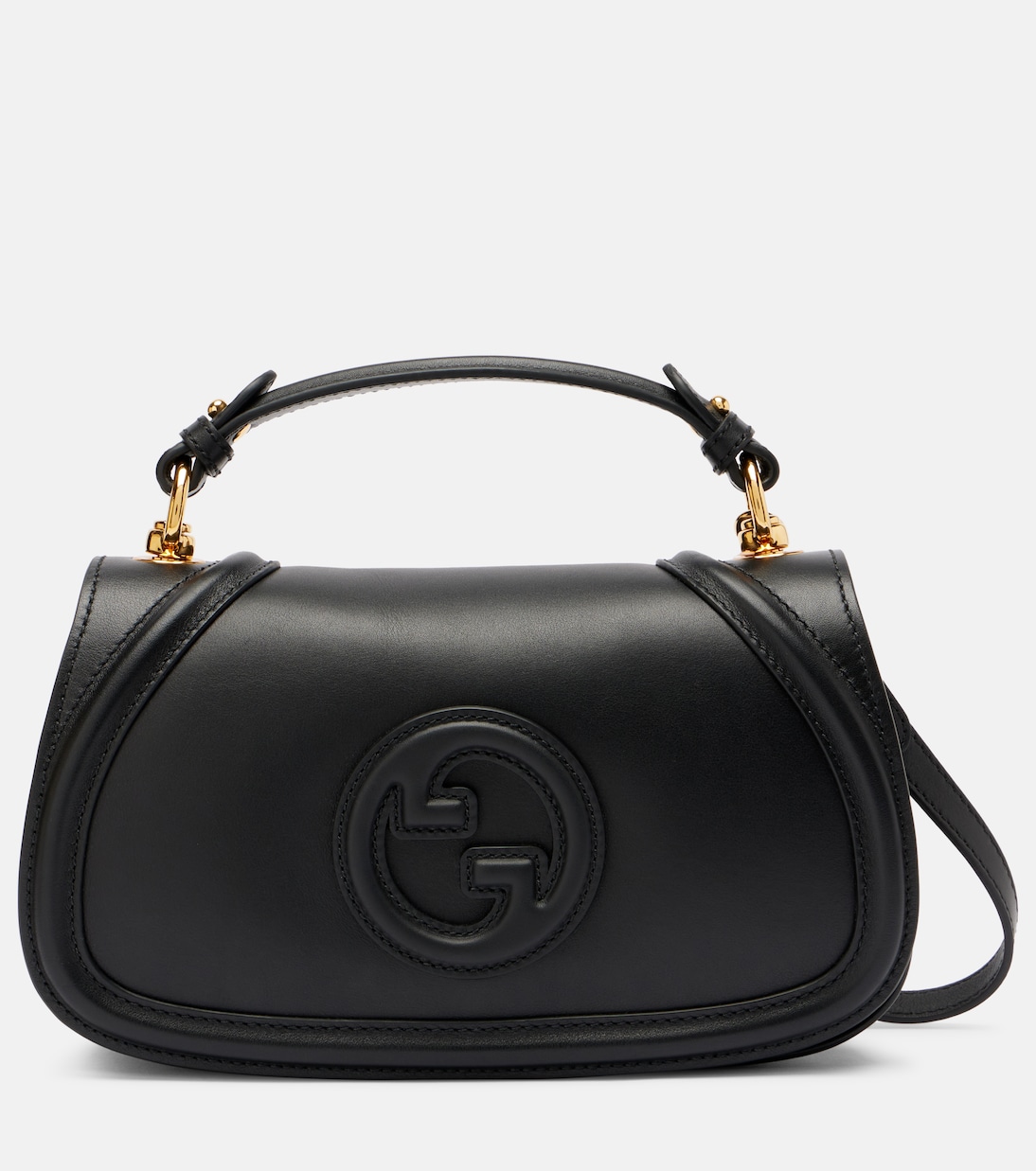 

Сумка-тоут Blondie Medium из кожи Gucci, черный