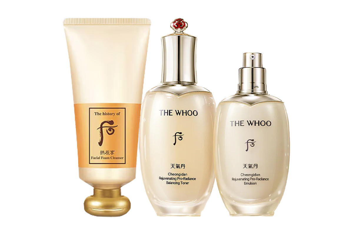 

Ограниченная серия Weather Dan очищающее молочко для умывания набор для ухода за кожей увлажняющий 180мл+150мл+110мл The History Of Whoo