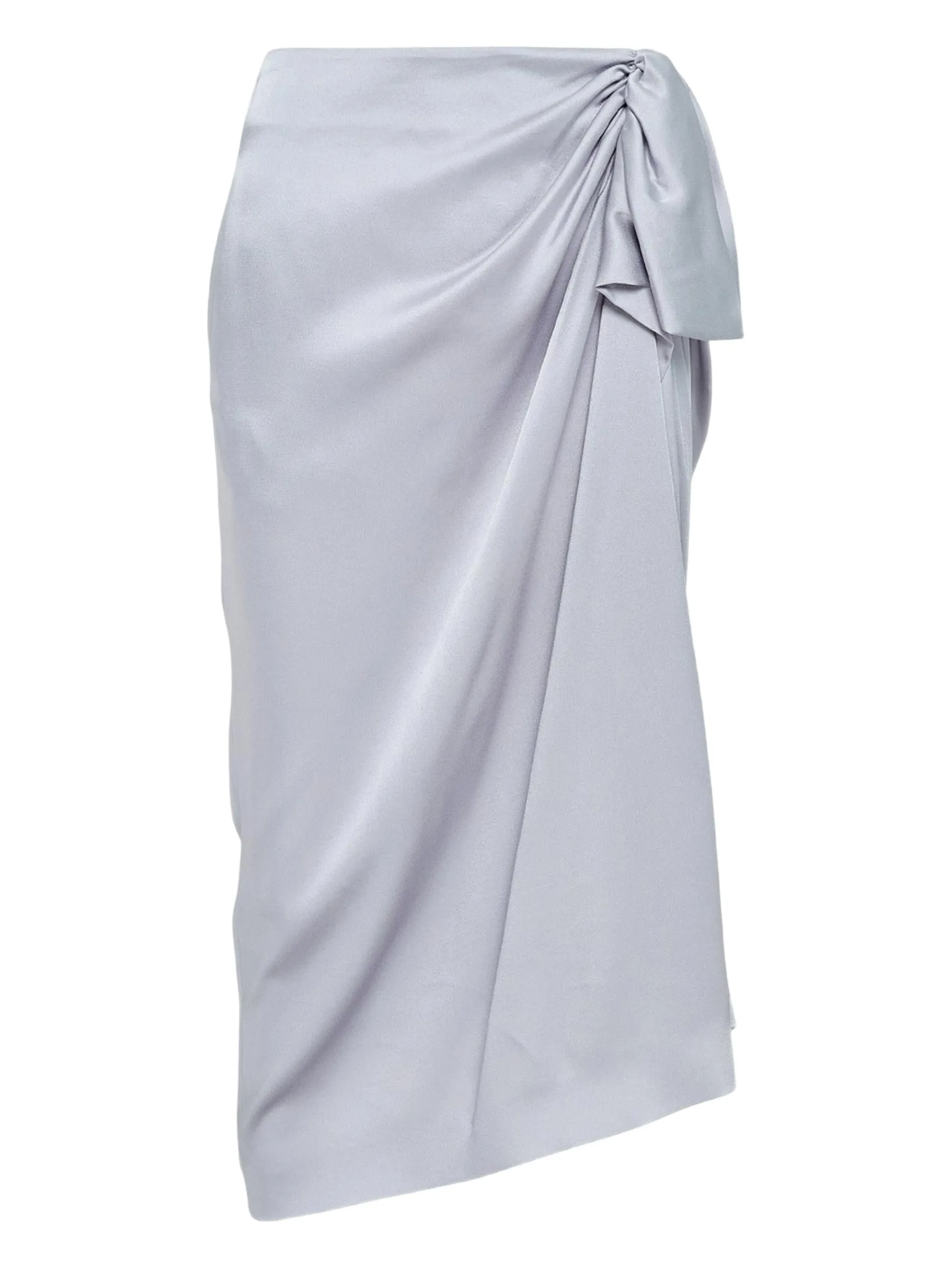 

Юбка миди с перекрученной деталью Stella Mccartney, синий