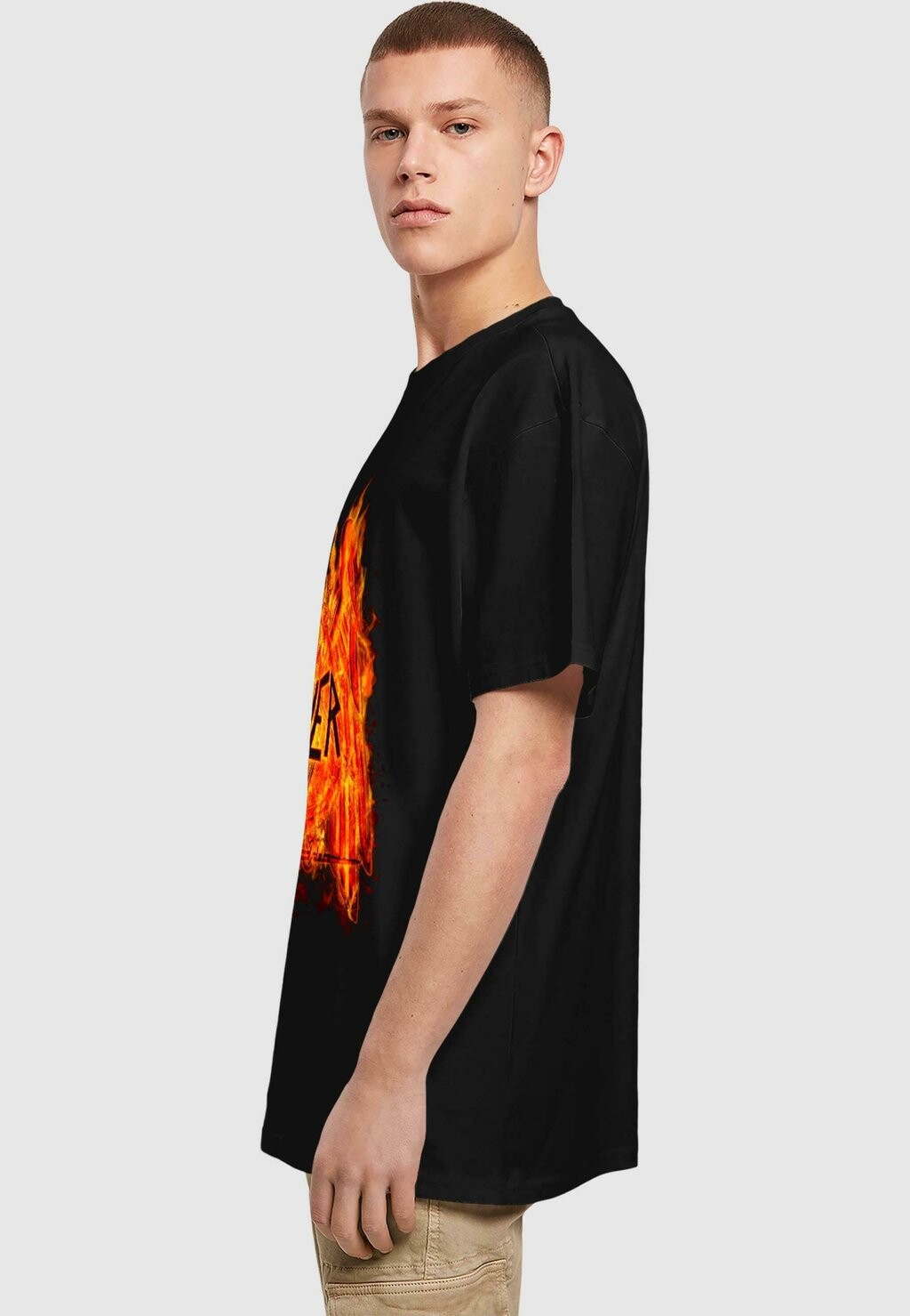 

Футболка с принтом SLAYER FLAMING EAGLE HEAVY Merchcode, черный