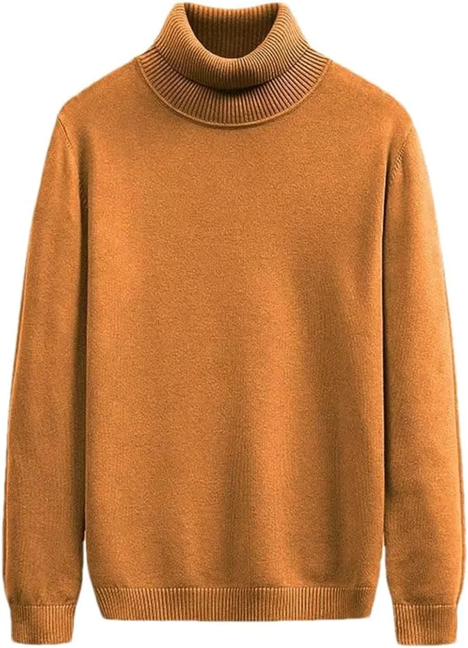 

Мужской повседневный теплый водолазный свитер