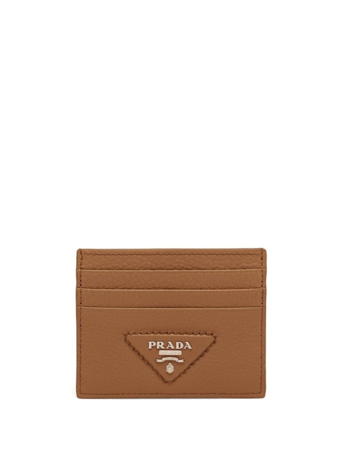 

Prada картхолдер с логотипом, коричневый