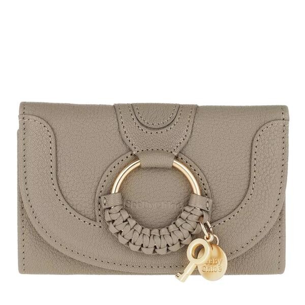 

Кошелек hana wallet leather motty See By Chloé, серый