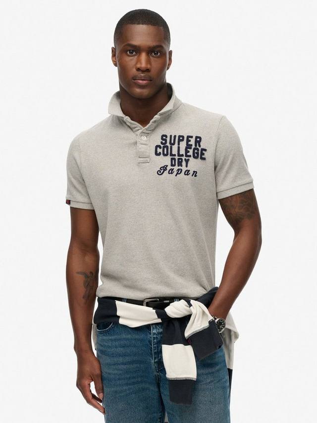 

Винтажная спортивная поло Superdry, Vintage Grey Marl