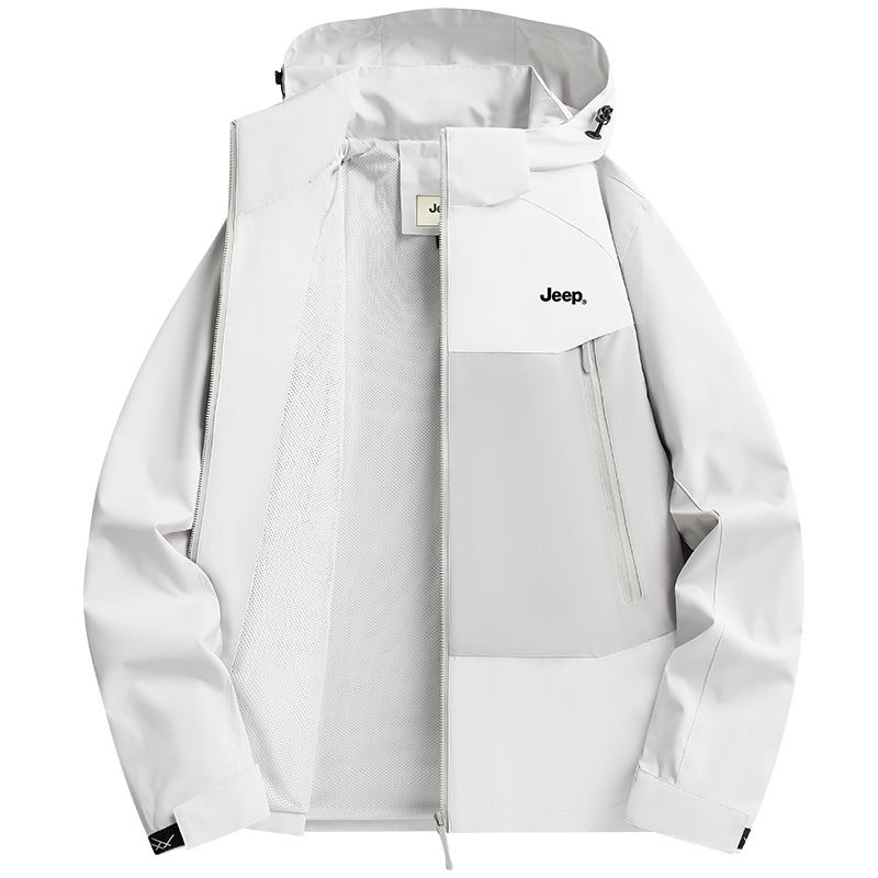 

Jeep Городская куртка для путешествий и поездок унисекс, Ecru Gray (Unlined Jacket)