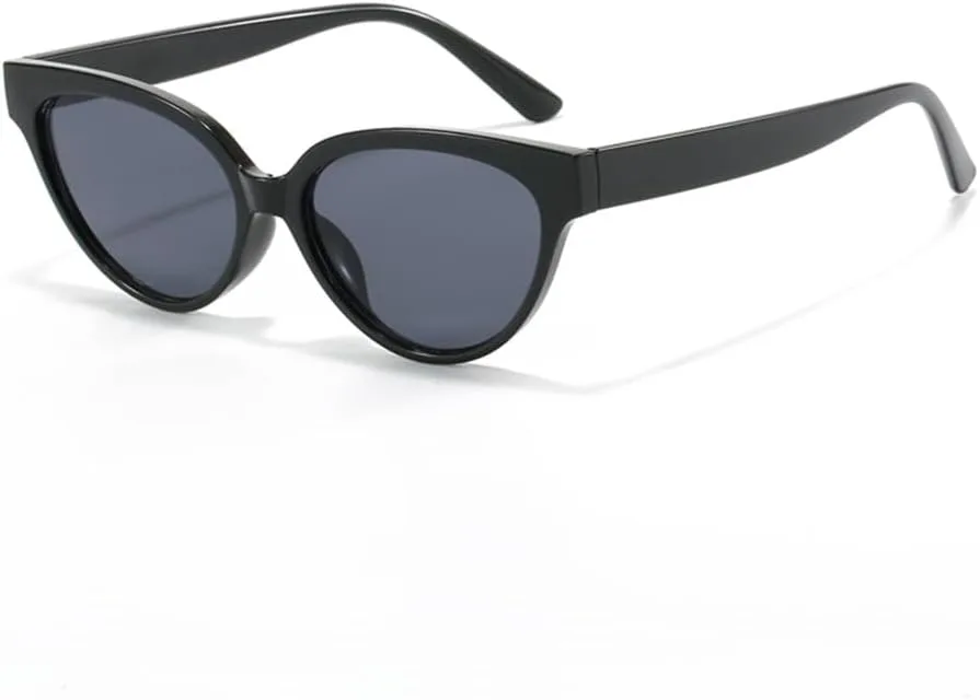 

Модные солнцезащитные очки «кошачий глаз» для женщин, винтажные, конфетные, градиентные, в стиле хип-хоп, с защитой от ультрафиолета UV400 LOVQZAOF, Black