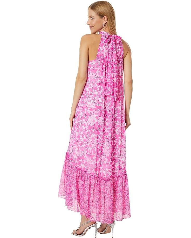 

Платье Vince Camuto Sleeveless High Neck Dress w/ Combo, цвет Hot Pink