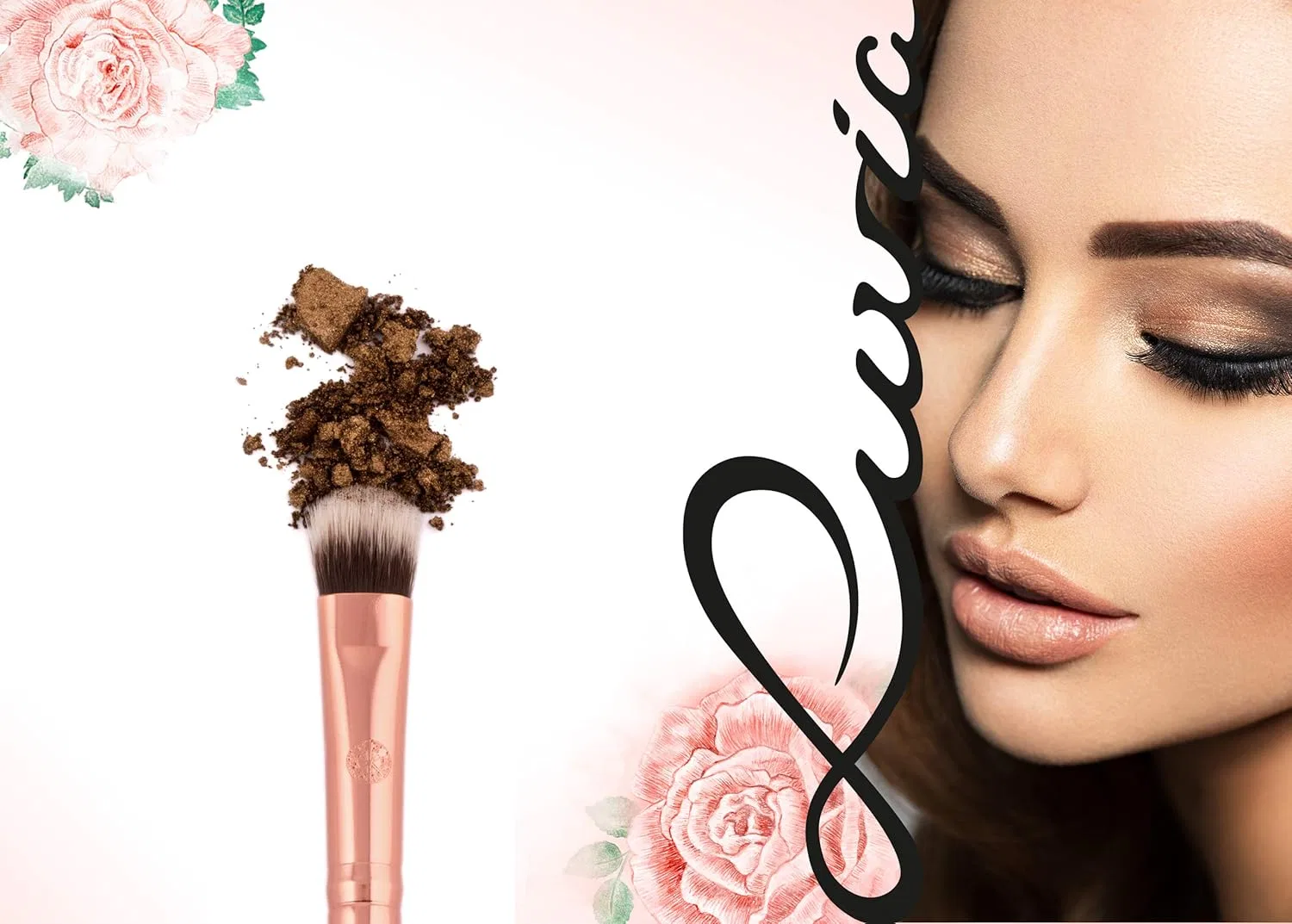 Классическая кисть для теней Luvia Essentials Luvia Cosmetics, Nude/Rose Gold — фото 2