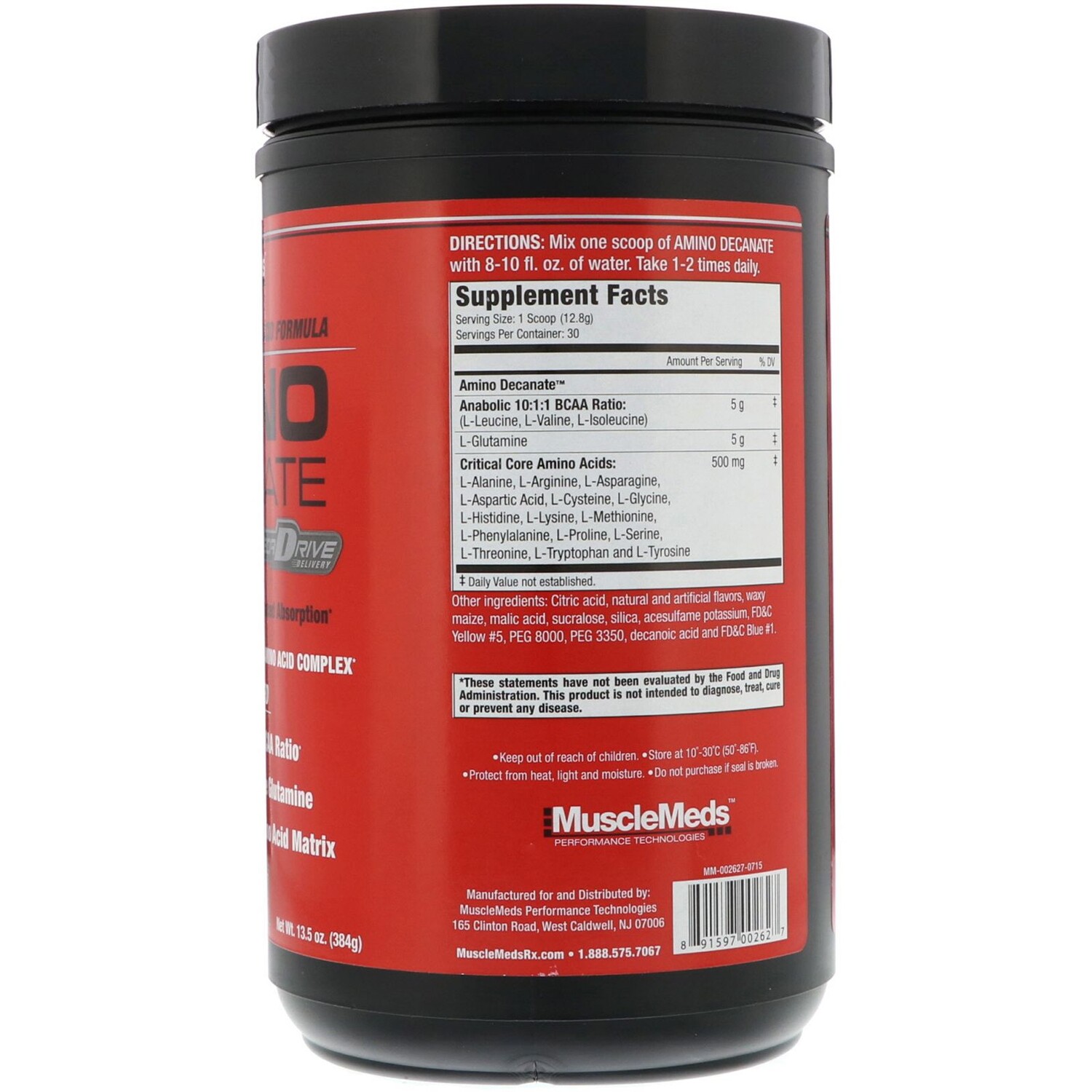 

MuscleMeds Amino Decanate Citrus Lime 13.5 oz (384 g)