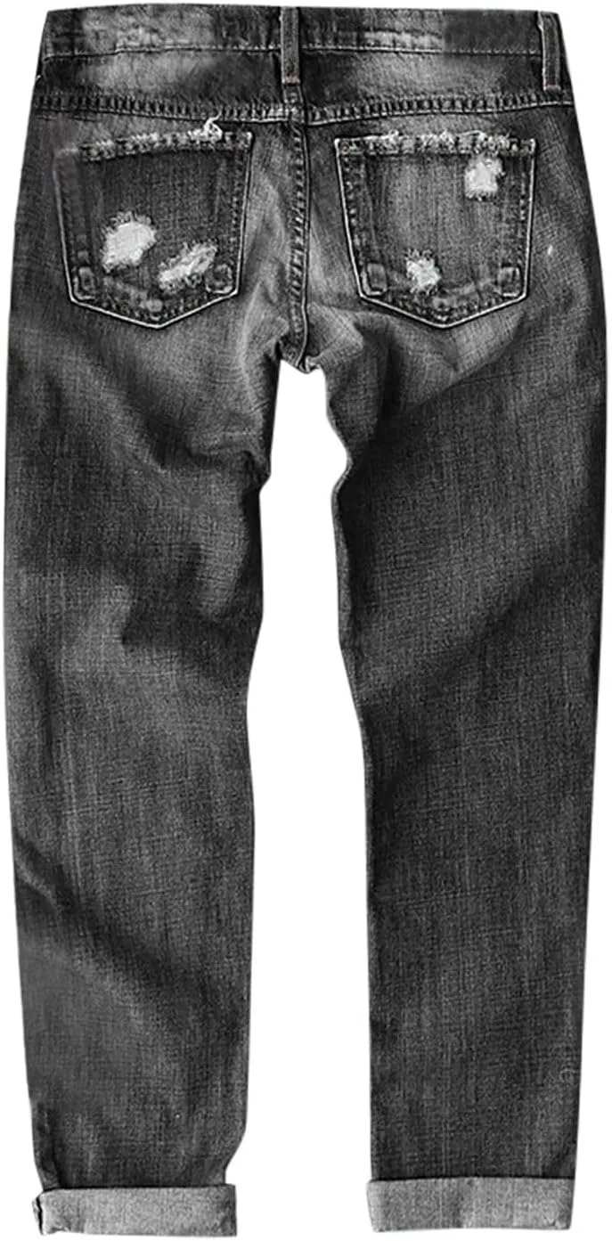 Джинсы свободного кроя, Wide Leg Jeans, Dark Grey — фото 3