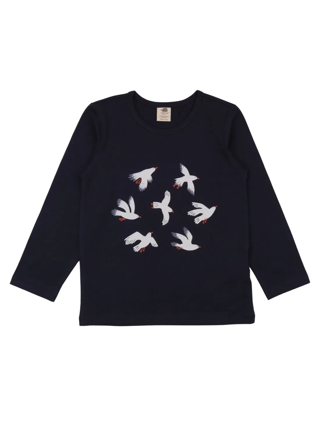 Рубашка Walkiddy Unifarben Shirt темно-синего цвета
