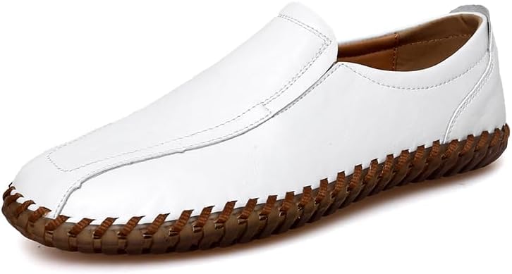 

Мужские слипоны дышащие, комфортные, с нескользящей мягкой подошвой, повседневные ходовые, размер 39-47 Sfwarmart, белый