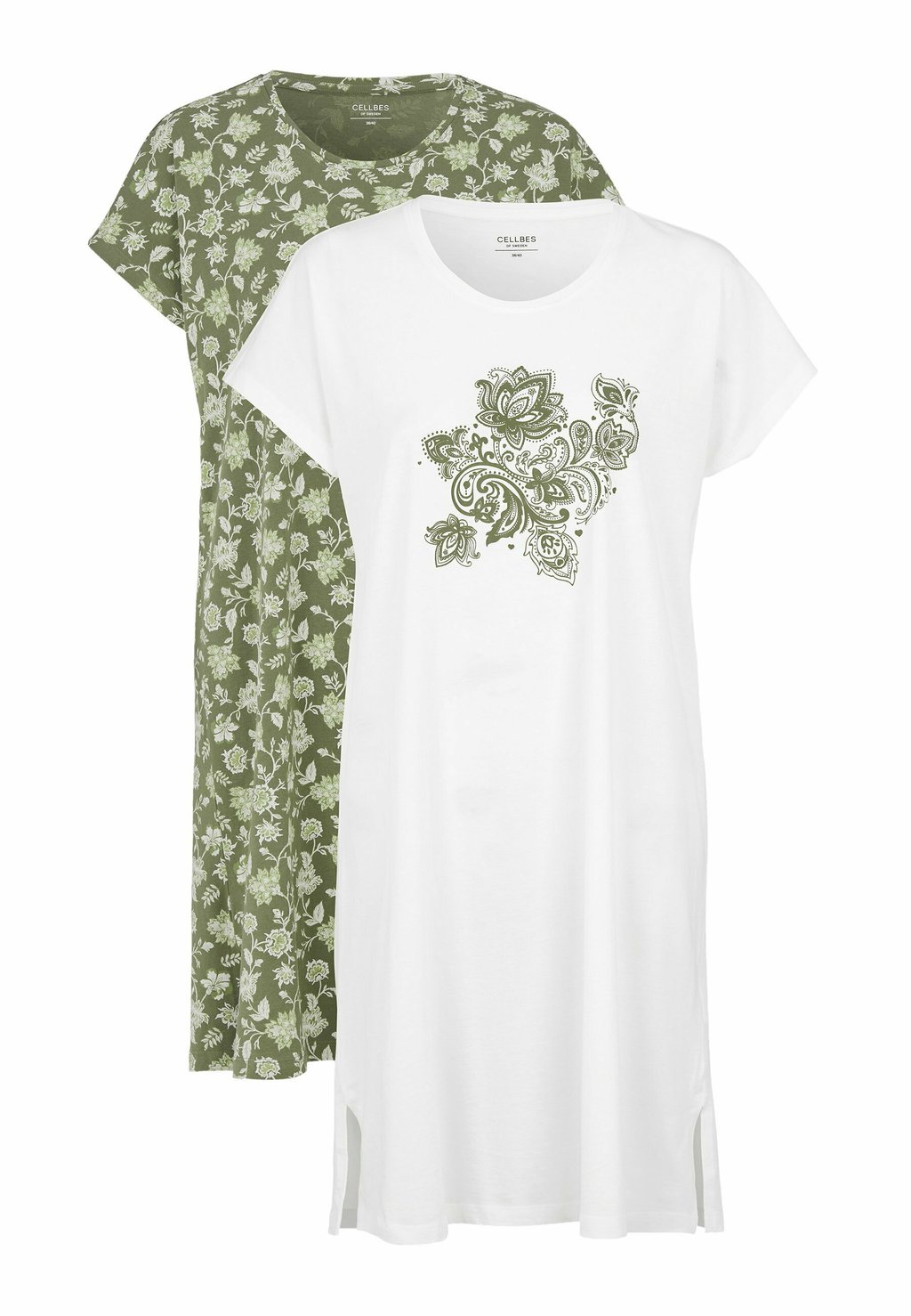 

Ночная рубашка SHORT-SLEEVED 2 PACK Cellbes of Sweden, зеленый