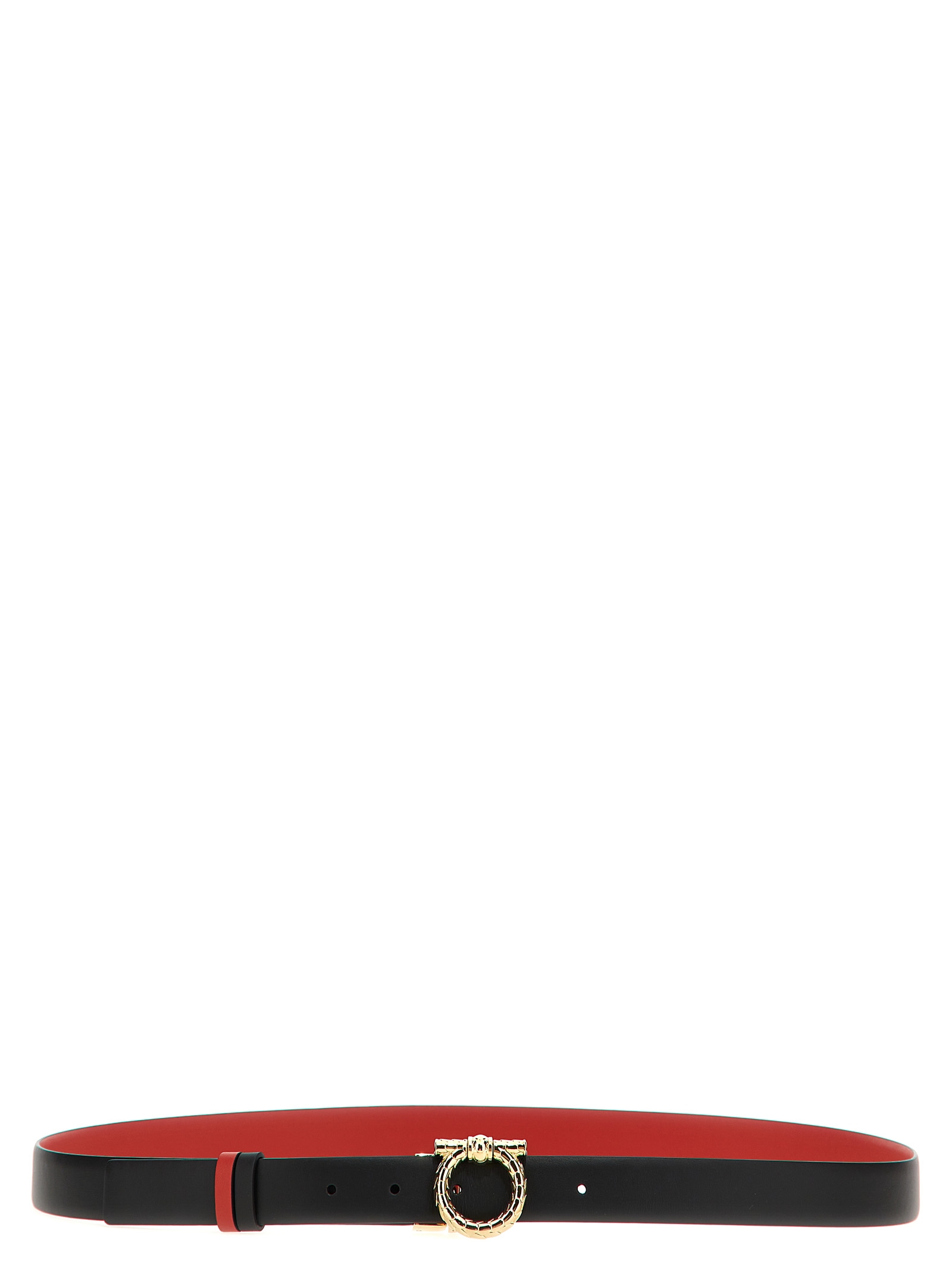 

Ремень с двусторонней пряжкой Ferragamo, черный