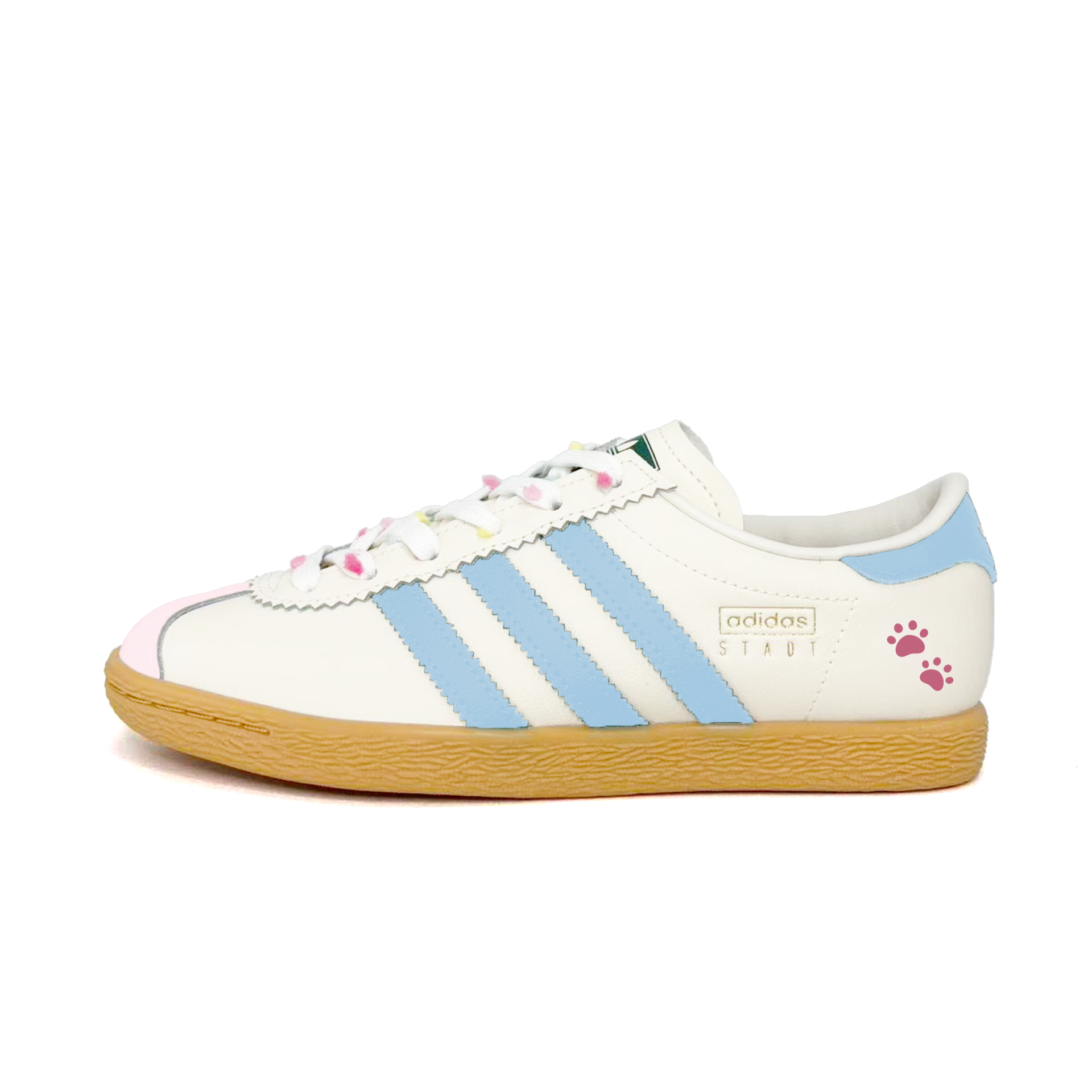 

Adidas Originals Stadt Dopamine Dressing Abrasion Resistant Low top German Army Trainers Unisex Pink Blue