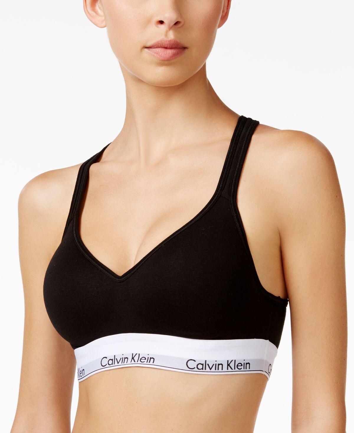 

Женский бюстгальтер с хлопковой подкладкой Calvin Klein Modern QF1654, черный