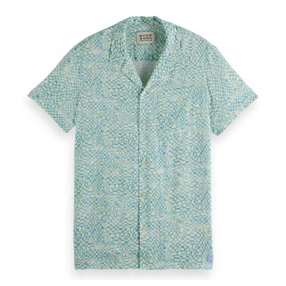 

Рубашка с коротким рукавом Scotch & Soda 180032 Aop Regular Fit, зеленый