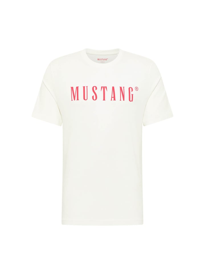 

Футболка, 1 шт., белого цвета Mustang, Белый, Футболка, 1 шт., белого цвета Mustang