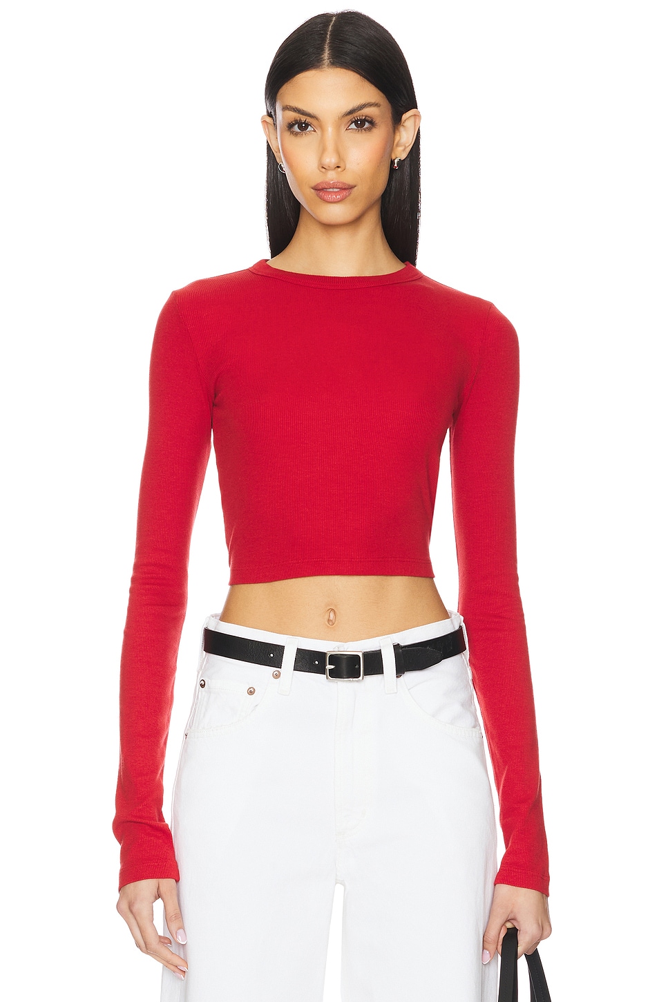 

Verona обрезанная рубашка Cotton Citizen, crimson
