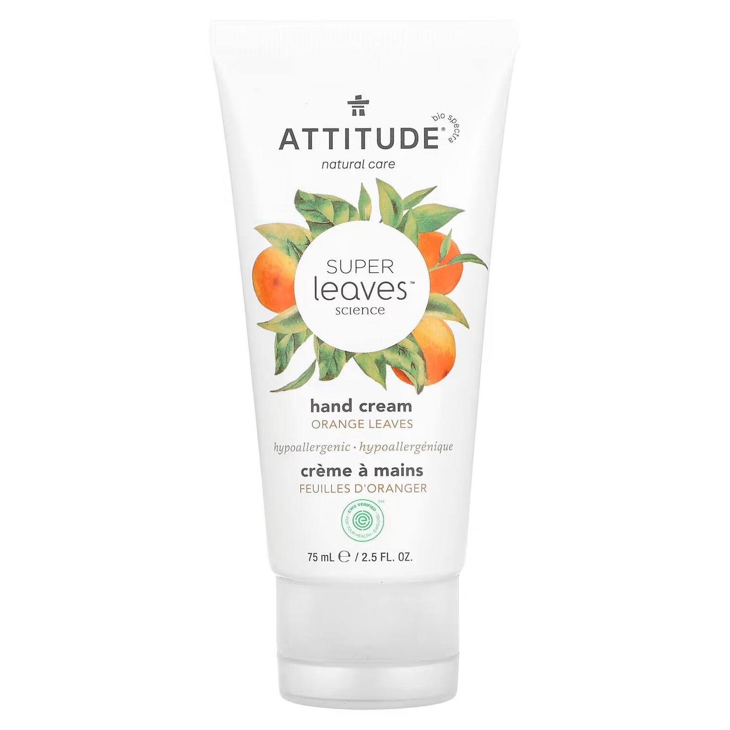

Super Leaves Science, Крем для рук, листья апельсина, 2,5 жидких унции (75 мл) Attitude